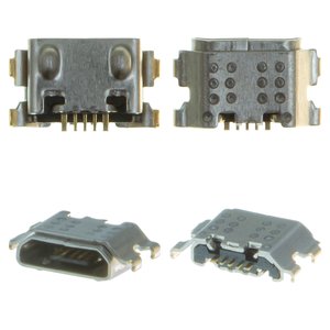 Charge Connector compatible with Xiaomi Poco C55, Redmi 10A, Redmi 11A, Redmi 12, Redmi 12C, Redmi 9A, Redmi A1, Redmi A2, 5 pin, micro USB type B 