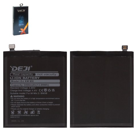 Battery Deji BM3B compatible with Xiaomi Mi Mix 2, Mi Mix 2S, Mi Mix Evo, Li ion, 3.85 V, 3400 mAh, MDE5 