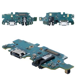 Flat Cable compatible with Samsung A146 Galaxy A14 5G, A146B Galaxy A14 5G, M146B Galaxy M14, headphone connector, charge connector, with microphone, with components, Original PRC , charging board 