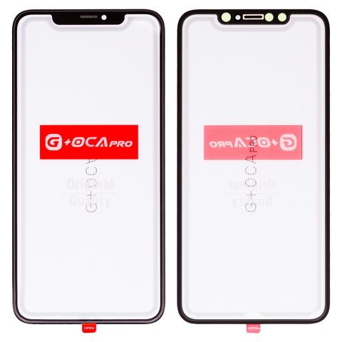 Housing Glass G+OCA PRO compatible with iPhone XS Max, with OCA film, black 