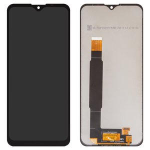 LCD compatible with Wiko Power U10, Power U20, Power U30, black, without frame, High Copy 