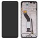 LCD compatible with Xiaomi Redmi 14R, (black, with frame, Original (PRC))