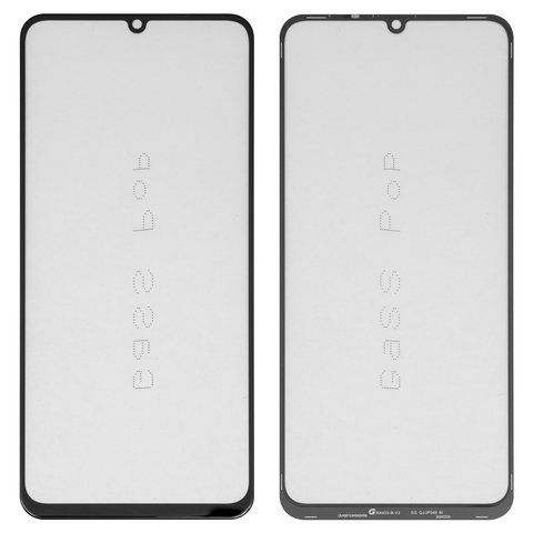 Housing Glass G+OCA PRO compatible with Realme C51, C53 NFC, Narzo N53, Note 50, with OCA film, black 