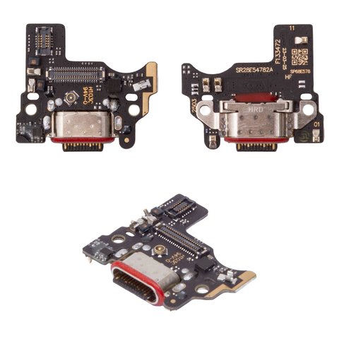 Flat Cable compatible with Motorola Edge 60, Edge 60 Fusion, charge connector, with components, Original PRC , charging board 
