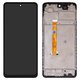 LCD compatible with Oppo A40, (black, with frame, High Copy)