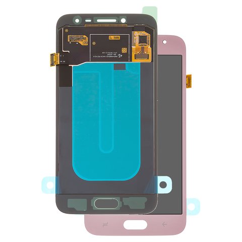 Pantalla LCD puede usarse con Samsung J250 Galaxy J2 2018 , J250 Galaxy J2 Pro 2018 , rosado, sin marco, Original PRC , original glass