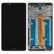 Pantalla LCD puede usarse con Huawei Ascend Mate 7, negro, con marco, High Copy, JAZZ-L09