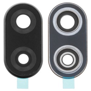 Vidrio de cámara puede usarse con Huawei P Smart Plus 2019 , negro, con marcos