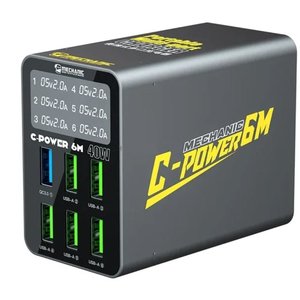 Adaptador de red Mechanic C Power 6M  , 40 W, Quick Charge, 6 puertos
