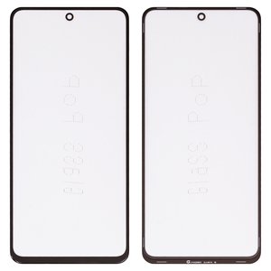 Vidrio de carcasa G+OCA PRO puede usarse con Xiaomi Redmi Note 9 Pro, Redmi Note 9S, con película OCA, negro