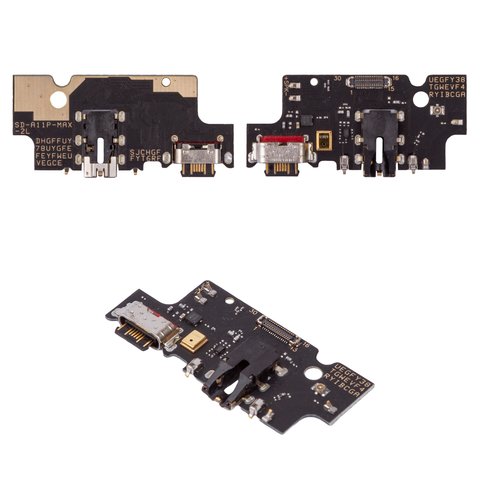 Cable flex puede usarse con Umidigi A11 Pro Max, del conector de carga, del conector de auriculares, con micrófono, con componentes, High Copy, placa del cargador