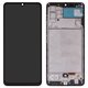 Pantalla LCD puede usarse con Samsung A325 Galaxy A32, negro, con marco, Copy, (TFT)