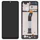 Pantalla LCD puede usarse con Xiaomi Redmi A3, Redmi A3x, negro, con marco, High Copy, 23129RN51X, 23129RN51H
