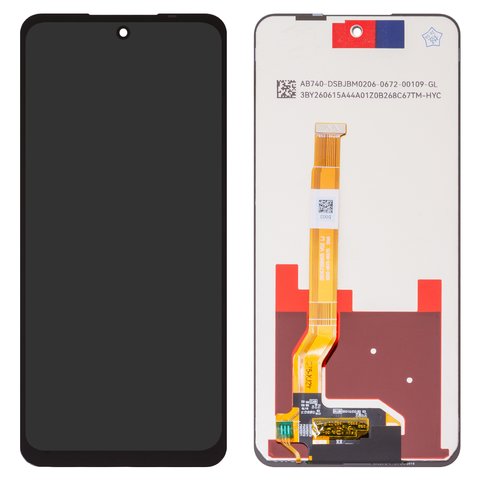 Pantalla LCD puede usarse con Realme 12 5G RMX3999 , negro, sin marco, High Copy