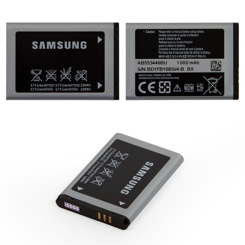 Аккумулятор AB553446BU для Samsung C5212, Li ion, 3,7 В, 1000 мАч, Original PRC 