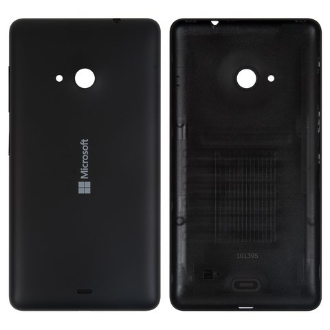 Задня панель корпуса для Microsoft Nokia  535 Lumia Dual SIM, чорна