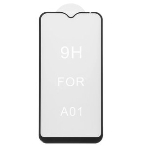 Защитное стекло All Spares для Samsung A015 Galaxy A01, 5D Full Glue, черный