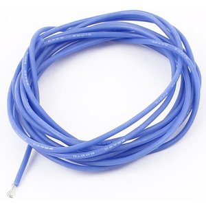 Провод в силиконовой изоляции 22AWG, 0,34 мм², 1 м, синий, UL3135