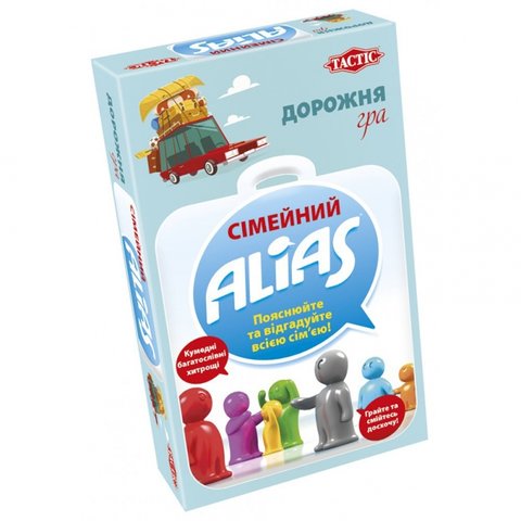 Настольная игра Tactic Семейный Alias дорожная версия на украинском языке 