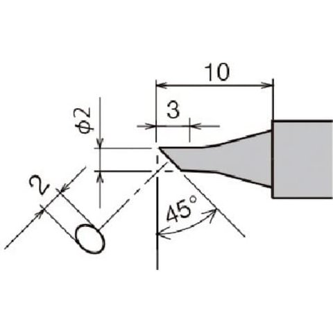 Паяльное жало Goot PX 28RT S2CF