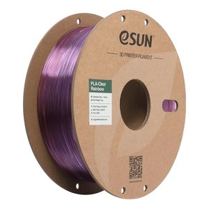 Филамент для 3D принтера eSUN PLA Clear Rainbow Purple Red, 1 кг